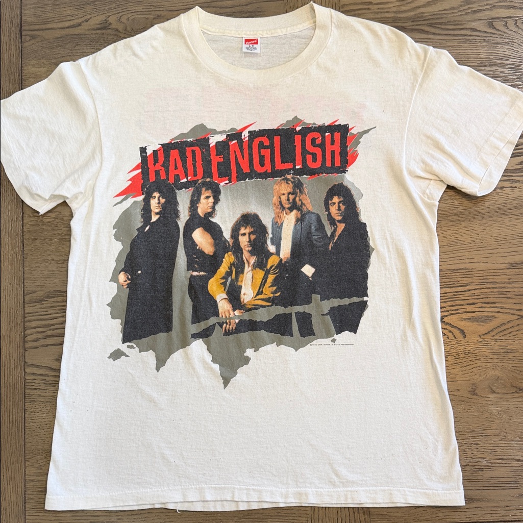 Vintage 90’s Hanes Bad English Tour Band Double Side Graphic Collectortee Unisex